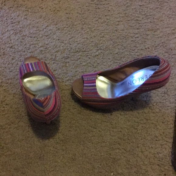 DEREON peeptoe platform pumps - Picture 2 of 3